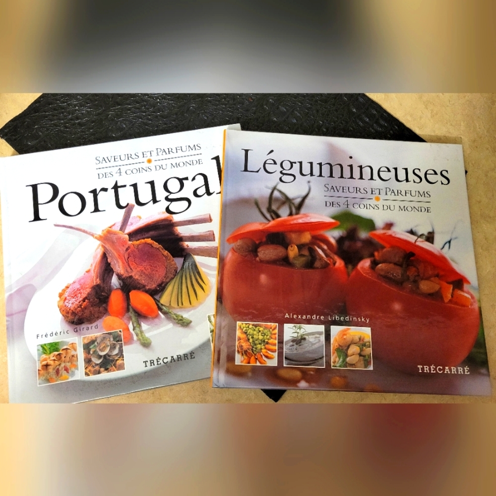 Set of 2 International Cuisine Cookbooks in French